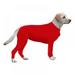 Pet Long Sleeves Bodysuit Jumpsuit Coat For Dogs E-Collar Alternative Recovery Post Operative Protection Long Sleeves Bodysuit Jumpsuit For Dogs E Collar Alternative For Recovery Red M