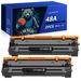 HaloFox Compatible Toner Black for HP 48A CF248A 248 A toner cartridge for Pro M15w M15a M16a M16w MFP M29w M29a M28a M28w Printer 2 Pack