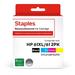 Staples Remanufactured Ink Cartridge Replacement for HP 61XL/61 (1 Black & 1 Tri-Color) 954139