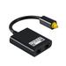 Carevas 1 to 2 Audio Adapter Digital Optical Cable Splitter Optical Fiber Audio Adapter Fiber Optic Distributor Adapter Black