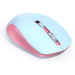 VIVEFOX 2.4G Cordless Mouse Portable Mobile Optical Office Wireless Mouse 3 Adjustable DPI for Notebook PC Laptop Computer Desktop Pink & Blue