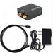 Digital to Analog Audio Converter DAC Digital Coaxial Optical Convert Box to L/R RCA Digital Optical to 3.5mm Jack Audio Adapter for PS4 HD DVD Home Cinema Systems