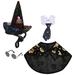1 Set Halloween Pet Costume Pet Halloween Suit Kit Spoof Cat Hat Spoof Cloak Pet Glass