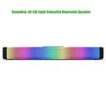 Happyline Soundbar 30 LED Lights Colourful Bluetooth Speaker Bluetooth Soundbar with Colorful LED Lights 5.0 Bluetooth Soundbar with LED Lights