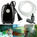 YouLoveIt Aquarium Air Pump Fish Tank Aerator Pump Dual Outlet with Accessories Hydroponics Bubbler with Air Stones Quiet Oxygen Pump for Up to 300Gallon Tank