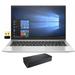 HP EliteBook 845 G7 Home & Business Laptop (AMD Ryzen 5 PRO 4650U 6-Core 14.0 60Hz Full HD (1920x1080) AMD Radeon 32GB RAM 2TB m.2 SATA SSD Win 11 Pro) with D6000 Dock Wifi Dongle