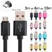 6FT Afflux Micro USB Adaptive Fast Charging Cable Cord For Samsung Galaxy S7 S6 Edge S4 S3 Note 2 4 5 Grand Prime LG G3 G4 Stylo HTC M7 M8 M9 Desire 626 OnePlus 1 2 Nexus 5 6 Nokia Lumia Black