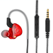 UrbanX iX2 Pro Dynamic Hybrid Dual Driver in Ear Musicians Earphones With Mic Tangle-Free Cable in-Ear Earbuds Headphones For Energizer Power Max P490S