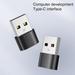 XWQ Type-C OTG Adapter Connector Fast Charging Aluminum Alloy USB to Type-C Converter for Laptop PC Computer