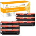 Toner H-Party 6-Pack Compatible Toner Cartridge for Canon 131 imageClass MF8280Cw MF628Cw MF624Cw Printer (3*Black 1*Cyan 1*Magenta 1*Yellow)