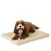 Pet Dreams Dog Crate Bed - Eco Friendly Bedding for Dogs The Original Dog Crate Pad/Kennel Mat Ultra Soft Dog Bed Reversible Mats Non Toxic Washable Dog Bed Khaki Medium 30 Inch Crate Pad