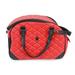 Small Pet Carrier for Small Dogs and Cats - Waterproof Faux Leather Pet Travel Tote Bag - Double Strap Travel Pet Carrier for Cat Travel Bag - 19.7 x 8.7 x 13.4 Inch - Red