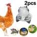 2 Pcs Chicken Helmet Chicken Hats for Hens Mini Hat Chicken Accessories Funny Parrot Hats Small Pet Hats Small Pet Hat for Chicken Bird Duck Small Reptile Animal Costume