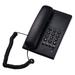 Aibecy Black Corded Phone Desk Landline Phone Wall Mountable Telephone Support Ringer/Handset Receive Control Flash Mute Function Redial for Hotel Office Business Home