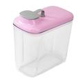 Airtight Pet Food Storage Container for Dog Cat Bird and Other Pet Food Storage Bin Dry Rice Flour Cat Dog Food Container 1.5L Capacity Translucent Body Pink