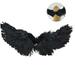 TureClos Pet Halloween Feather Wings Devil and Angel Costume Cosplay Props for Dog Cat Pet Christmas Party Dress Up Clothes