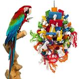 Colorful Bird Wooden Chewing Toy Parrot Toys Macaw