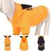 Cheers.US Dog Cat Halloween Pumpkin Costume Pet Cosplay Costumes Puppy Warm Outfits Fleece Hoodie Animal Autumn Winter Clothes