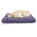 Traditional Pet Bed Mosaic Moroccan Floral Pattern Classic Native Art Chew Resistant Pad for Dogs and Cats Cushion with Removable Cover 24 x 39 Violet Dark Purple and White by Ambesonne