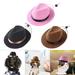 2x Pet Cowboy Costume Hats for Chihuahua Puppy Holiday Daily Wearing