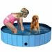47 inch Foldable Dog Pet Bath Pool Collapsible Dog Pet Pool Bathing Tub Kiddie Pool for Dogs Cats and Kids