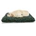 Natural Pet Bed Tropical Theme Pattern of Exotic Bamboo Outlines in Monochrome Style Resistant Pad for Dogs and Cats Cushion with Removable Cover 24 x 39 Dark Sea Green Emerald by Ambesonne