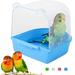 Yirtree Caged Bird Bath Bird Cage Parrot Supplies Bathing Tub for Small Brids Canary Budgerigar Cockatiel Lovebird Pet Bird Parrot Bathing Tub Bathtub Shower Box Hanging Cage Decor