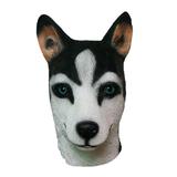 Novelty Halloween Underdog Costume Party Latex Animal Dog Head Mask - Random Ear Color (Husky)