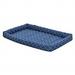 48 in. Quiet Time Couture Ashton Bolster Pet Bed - Blue