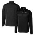 Men's Cutter & Buck Black Cincinnati Bearcats Big Tall Traverse Stripe Stretch Quarter-Zip Pullover Top