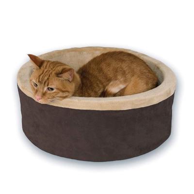 Heated Thermo- Kitty Cat Bed by K&H Pet Products in Mocha (Size LARGE)