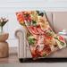 Senna Boho Floral Quilted Throw Blanket by Greenland Home Fashions in Harvest