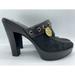 Coach Shoes | Coach Jodey Sig Slip-On Clog Shoes. | Color: Black | Size: 6.5