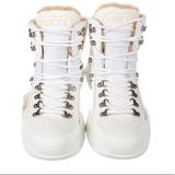 Gucci Shoes | Gucci Hightop Flash Trek Hi Top Sneakers | Color: White | Size: 6.5