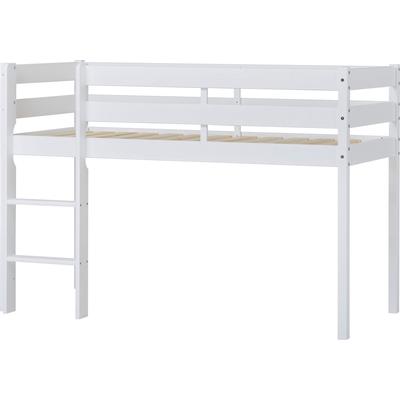 Spielbett HOPPEKIDS "ECO COMFORT, Hochbett, in 2 Einzelbetten teilbar", weiß, B:81cm H:114cm L:166cm, Betten, Höhe 72cm, Farbe & Größe & Matratze