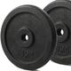 KK Cast iron Weight Plate Set. 1 Inch Cast iron Weight Disc Pair. 2 x 2.5kg, 5kg or 10kg Barbell Weight Plates. Dumbbell Plates for Home or Gym Training or Weightlifting. (2 X 15KG)