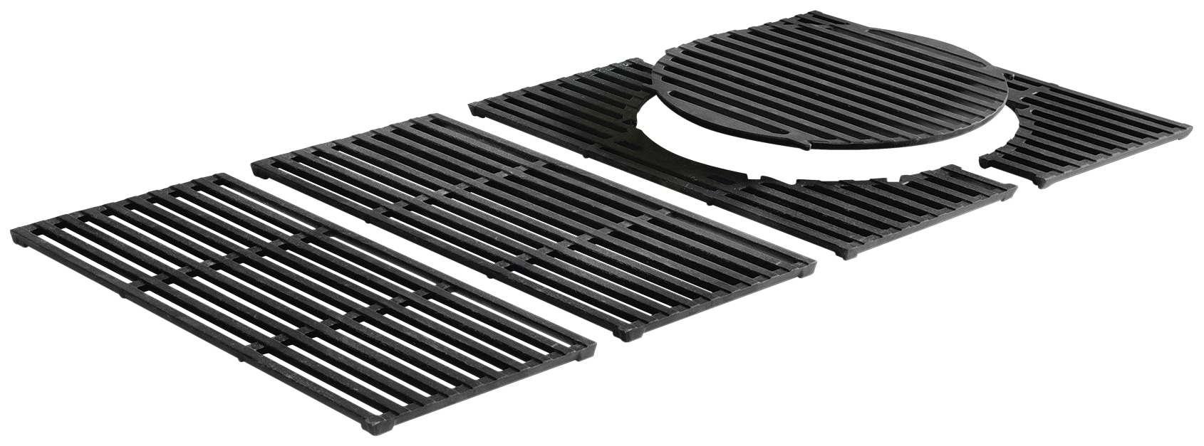Grillrost ENDERS "SWITCH GRID", schwarz, B:44cm H:1cm L:68cm, Gusseisen, Grillroste, für Grill Kansas 4 Turbo