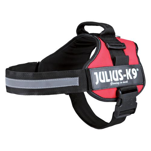 JULIUS-K9® Powergeschirr rot Größe 0: 58 - 76 cm Brustumfang Hund