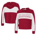 Girls Youth Colosseum Crimson Alabama Tide Galooks Hoodie Lace-Up Long Sleeve T-Shirt