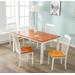 Bloomington 5-Piece Dining Set, White And Honey Oak - Boraam Industries 22033