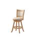 "24"" Melrose Counter Stool (Driftwood Creme Wire-Brush And Ivory) - Boraam Industries 76624"