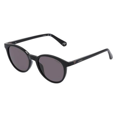 Guess GU5216 Unisex-Sonnenbrille Vollrand Panto Kunststoff-Gestell, schwarz