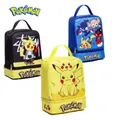 Sac à dos de rangement pokémon Pikachu boîte à déjeuner Portable sac d'école sac de voyage à cordon