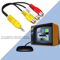 Câble adaptateur AV pour TCL TV 3.5MM vers RCA rouge blanc et jaune composant vidéo femelle
