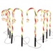 Christmas Outdoor Candy Cane Lights Lighted Christmas Garden Stakes Pathway Lights for Holiday Party Yard Ornament