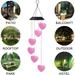 Kiplyki Wholesale Colorful Color Changing Outdoor Waterproof Solar Wind Chime Lamp