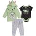 Star Wars The Child Fleece Hoodie Bodysuit and Pants 3 Piece Outfit Set Newborn to Infant