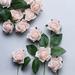 Efavormart 24 Roses | 2 Artificial Foam Rose With Stem And Leaves for Wedding Party Home Event DÃ©cor Wedding Anniversary Party - Rose Gold/Blush