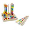 Melissa & Doug Bead Sequencing Set With 46 Wooden Beads and 5 Double-Sided Pattern Boards