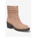 Women's Baina Bootie by Bella Vita in Almond Suede Leather (Size 8 1/2 M)